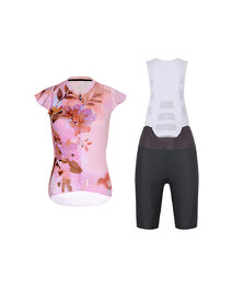 RIVANELLE maillot corto y pantalón corto - MISS FLOWERY - antracita/rosa